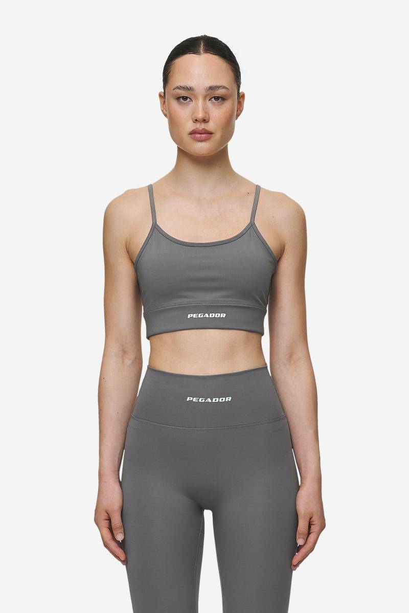 Taja Sport Bra Deep Grey White von PEGADOR®