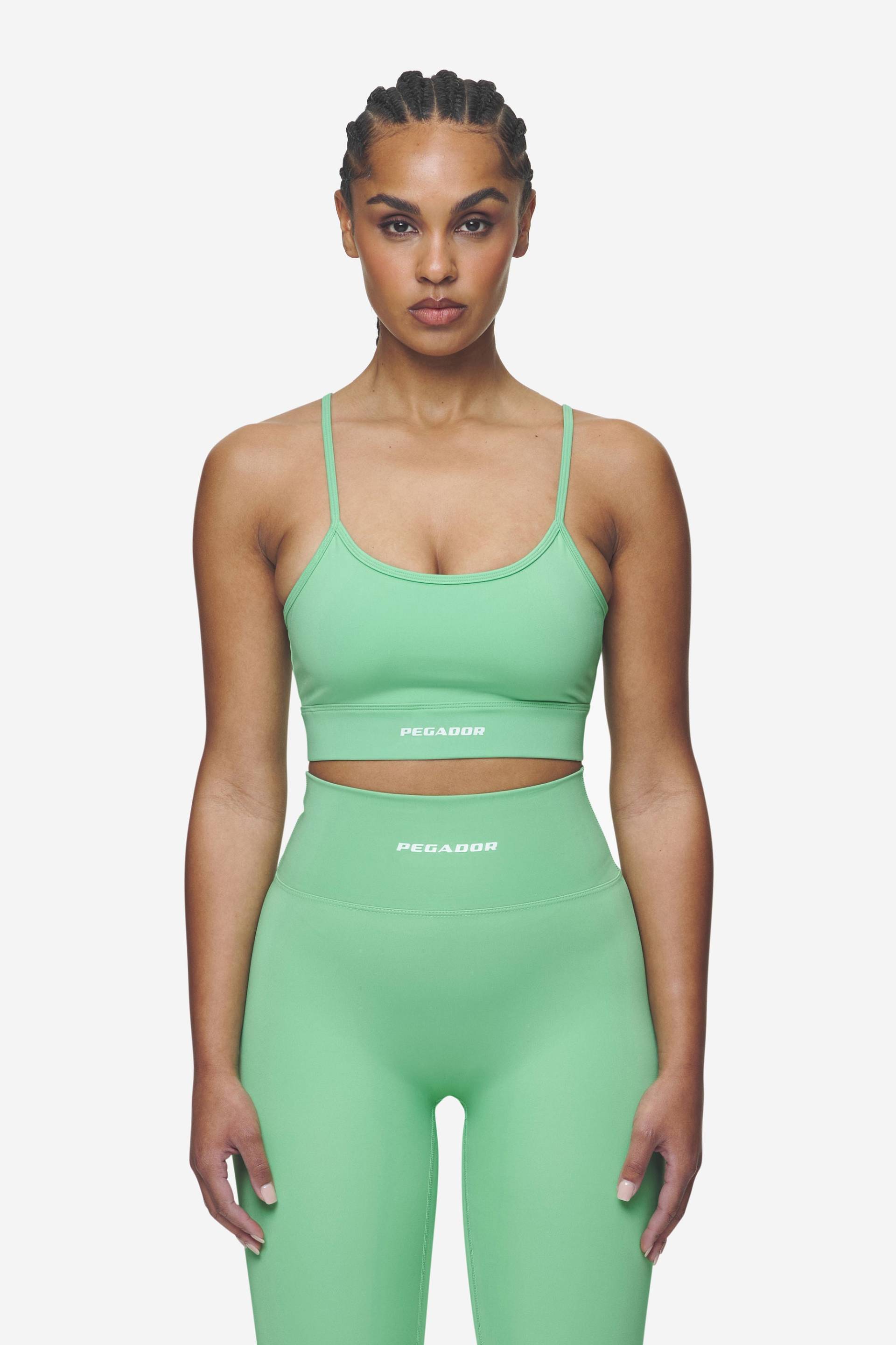 Taja Sport Bra Peppermint Green White von PEGADOR®