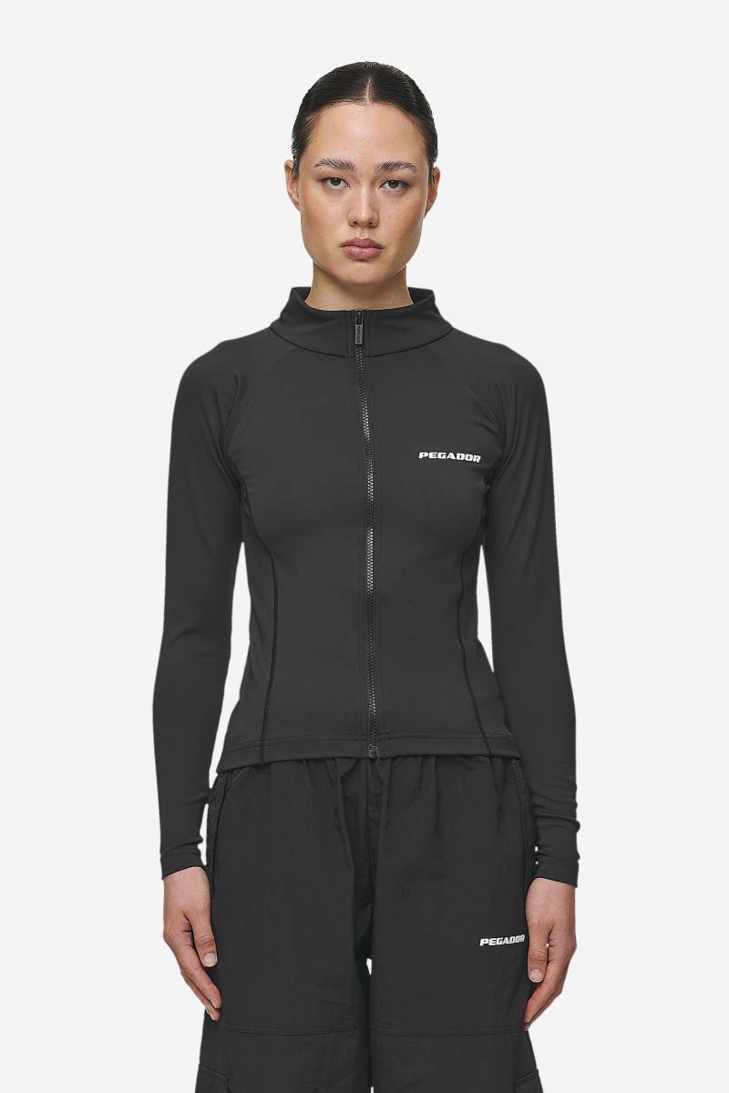 Tale Zip Longsleeve Black von PEGADOR®