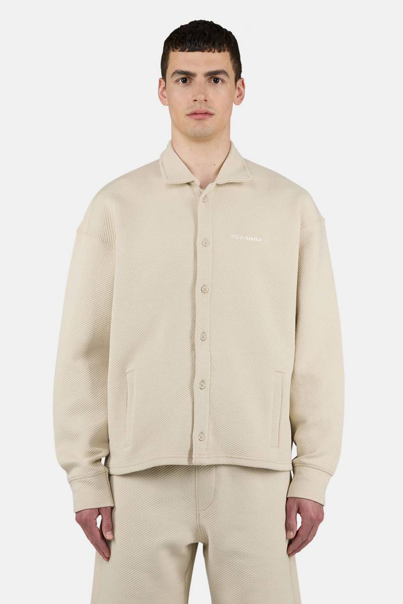 Tate Structured Overshirt Washed Light Beige von PEGADOR®