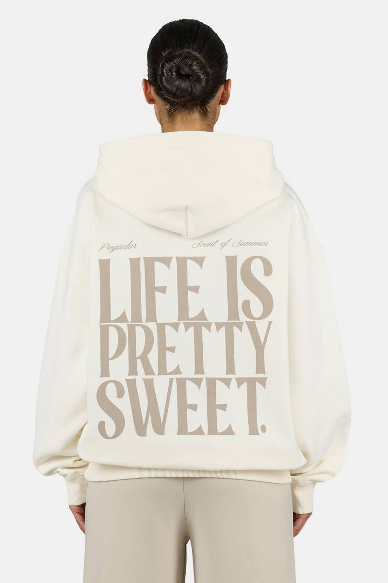 Tinca Oversized Hoodie Washed Unbleached von PEGADOR®