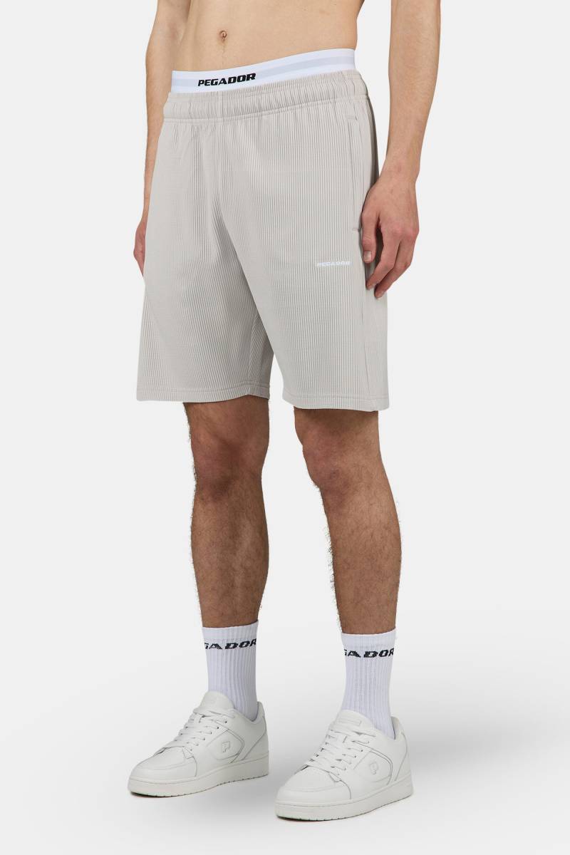 Troy Plissee Shorts Pure Grey von PEGADOR®