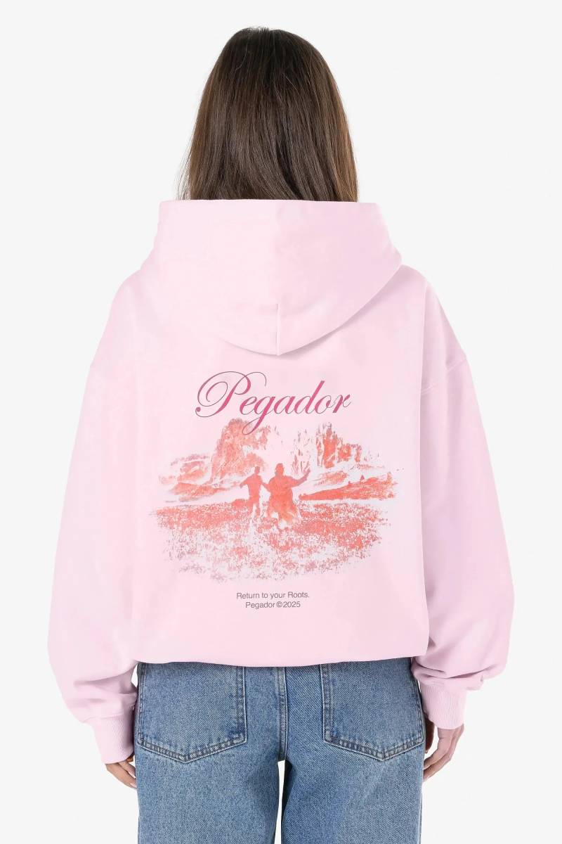 Tuni Oversized Sweat Jacket Washed Bubblegum von PEGADOR®