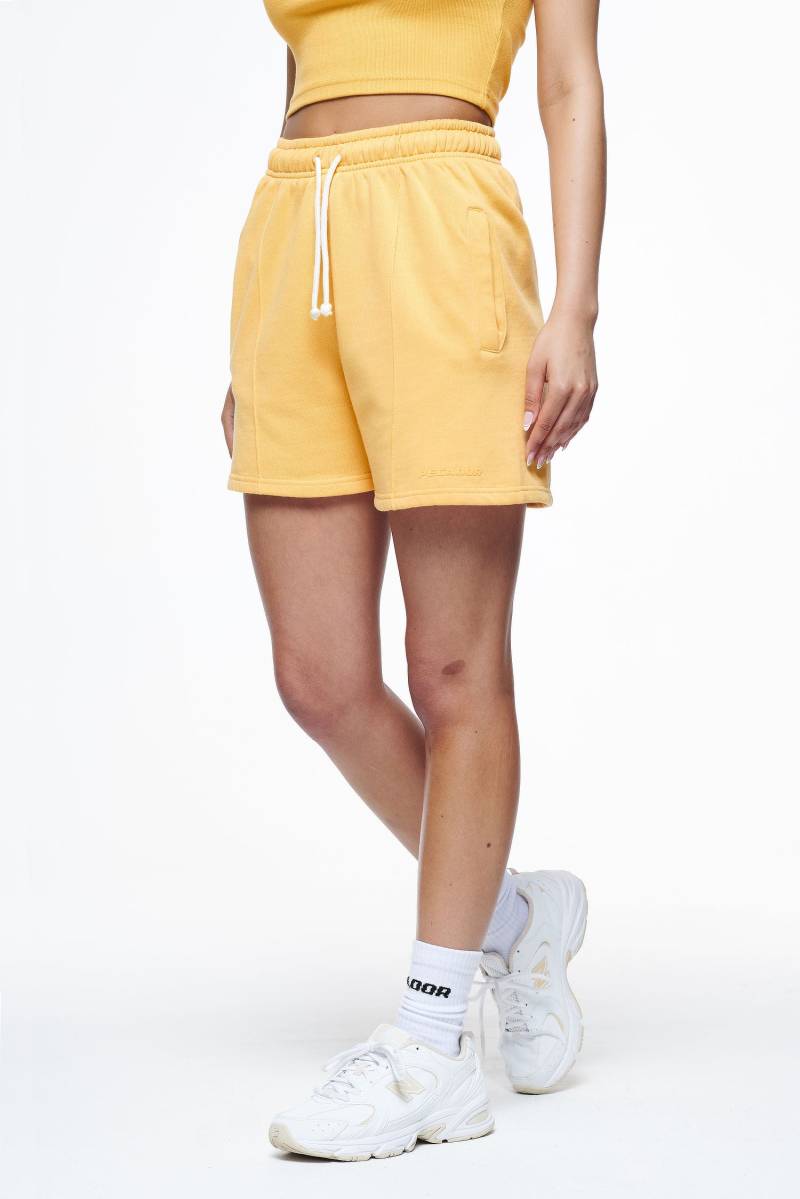 Umbria High Waisted Shorts Vintage Washed Golden Sun Gum von PEGADOR®