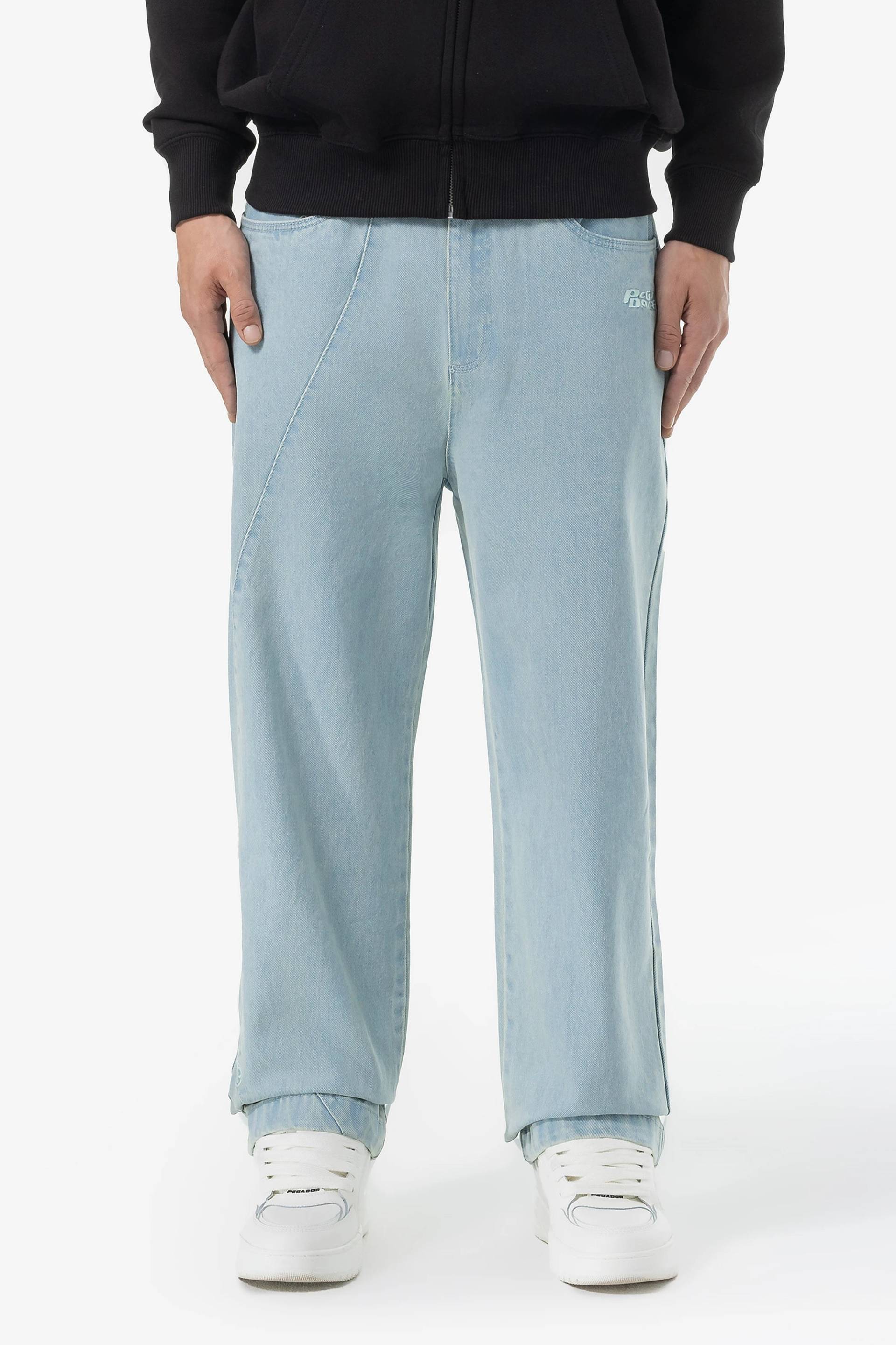 Waco Wide Baggy Jeans Sand Washed Blue von PEGADOR®