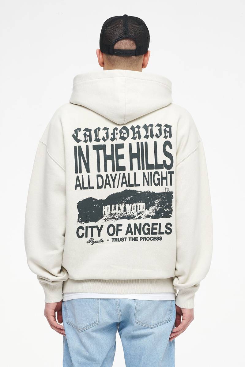 Wallace Oversized Hoodie Vintage Washed Angels Cream von PEGADOR®