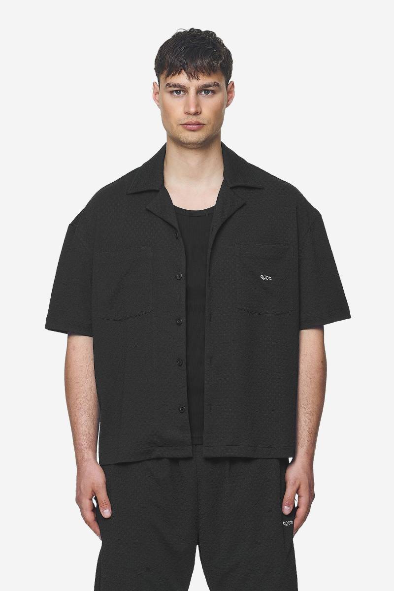 Wyton Structured Summer Shirt Black von PEGADOR®