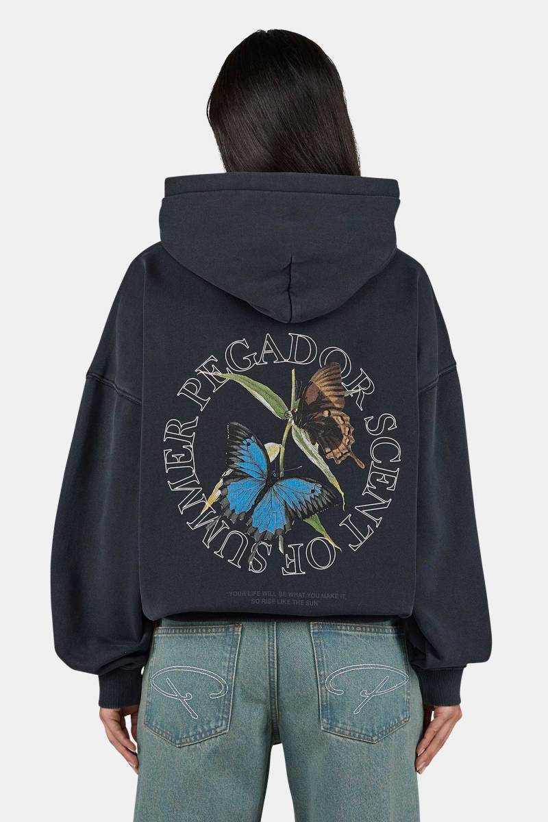 Yessi Oversized Hoodie Vintage Black von PEGADOR®