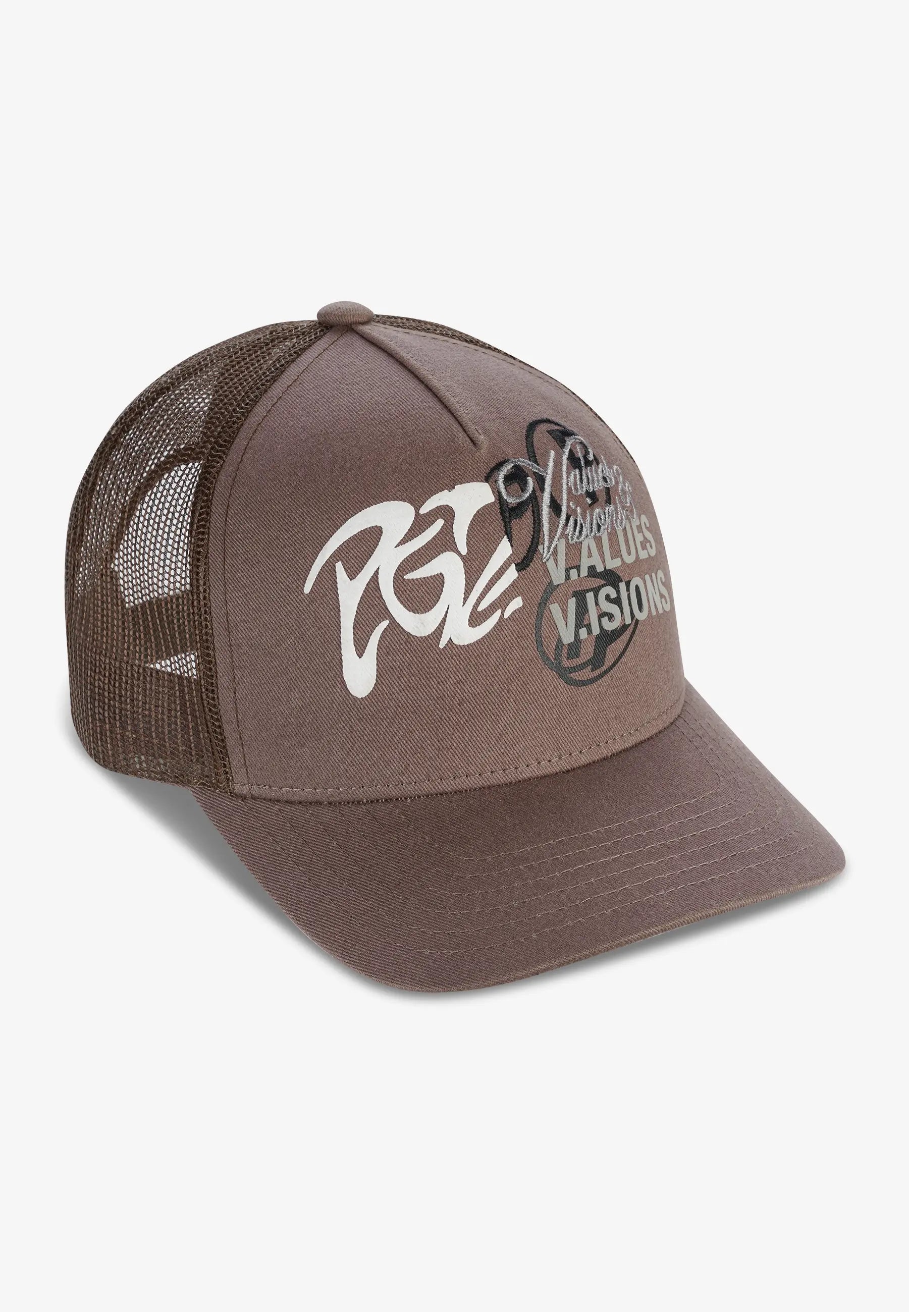 Zundal Trucker Cap Dust Brown Black von PEGADOR®