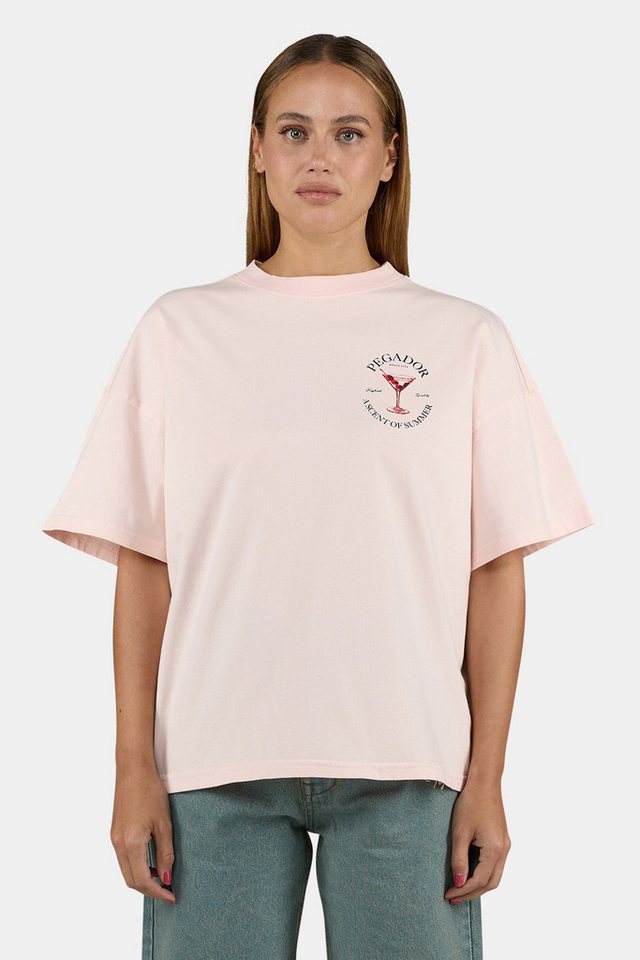 PEGADOR Kurzarmshirt Oversized T-Shirt Jorba - Oversized von PEGADOR