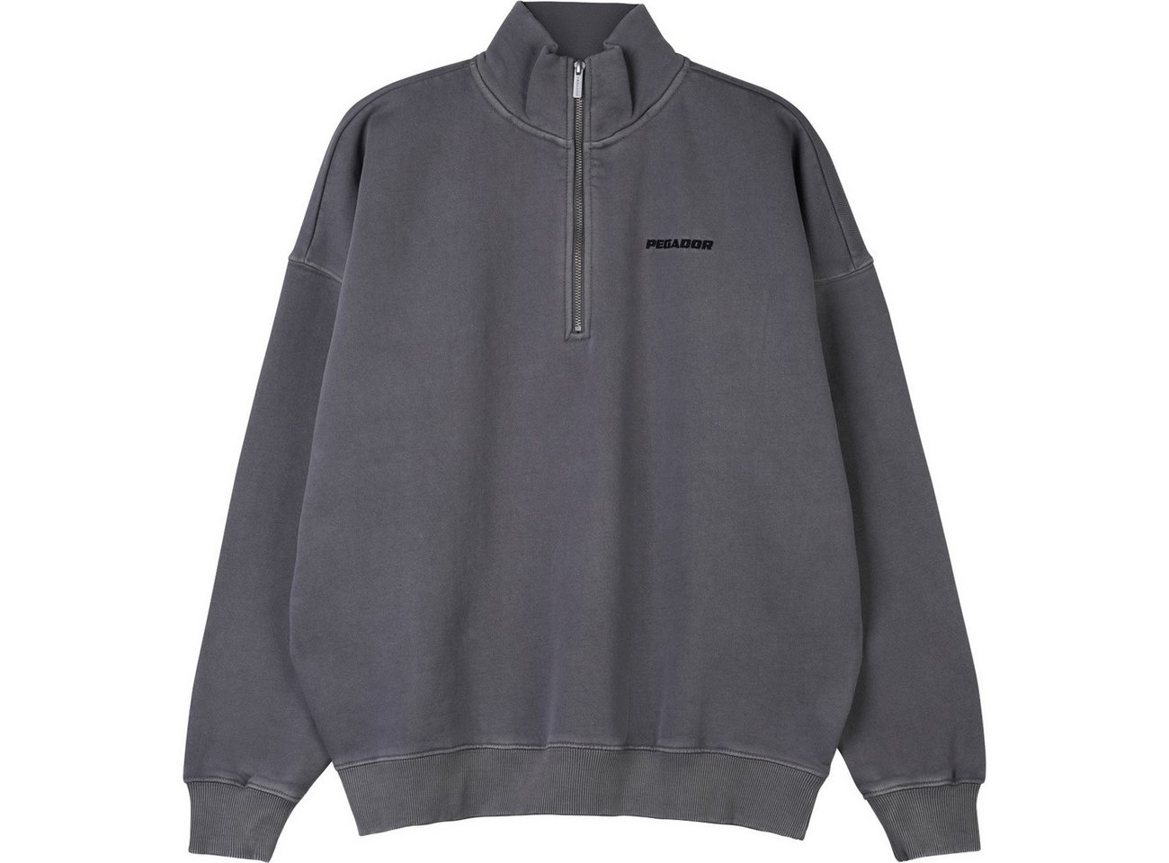 PEGADOR Sweatshirt Logo Oversized Halfzip Sweater Logo Oversized Halfzip Sweater von PEGADOR