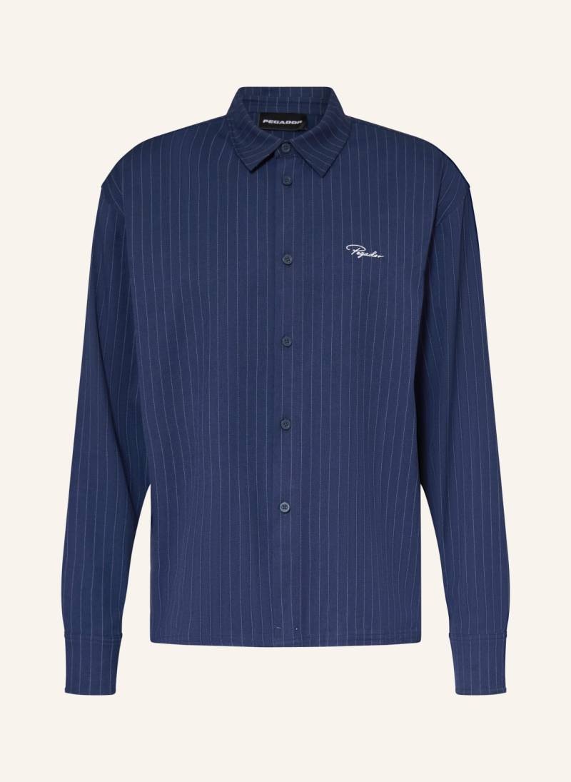 Pegador Hemd Pikal Oversize Fit blau von PEGADOR