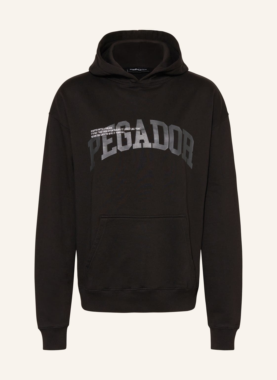 Pegador Oversized-Hoodie Gilford schwarz von PEGADOR