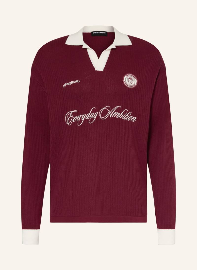 Pegador Strick-Poloshirt Yemo rot von PEGADOR