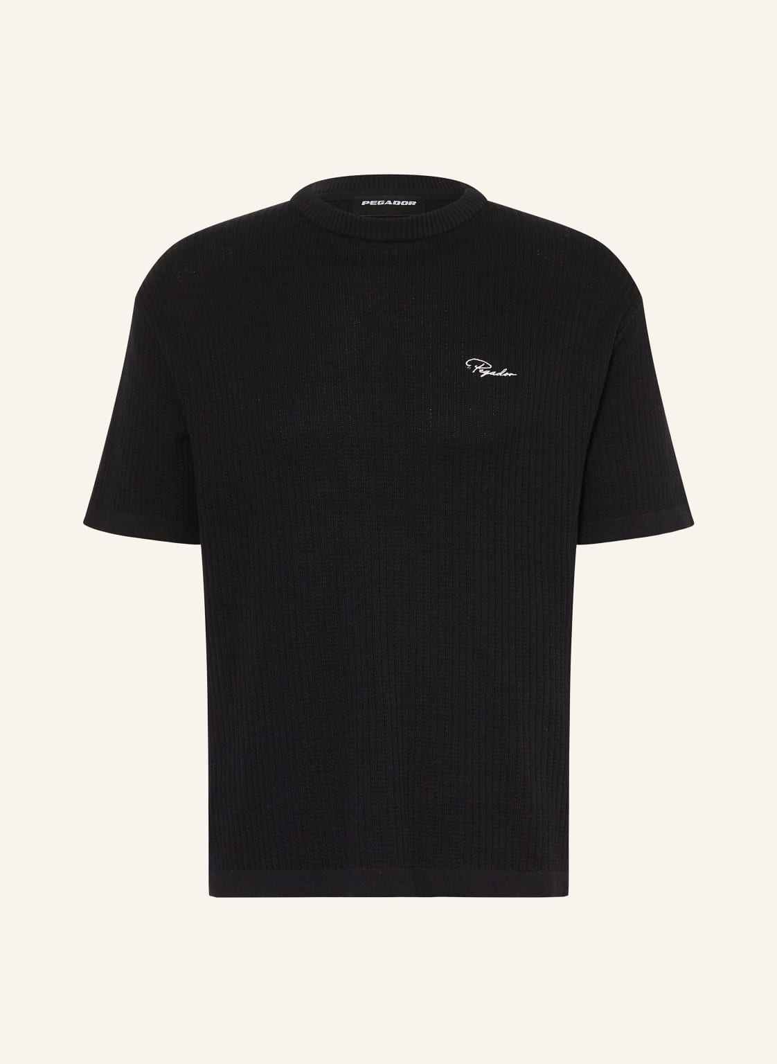 Pegador Strickshirt Signar schwarz von PEGADOR