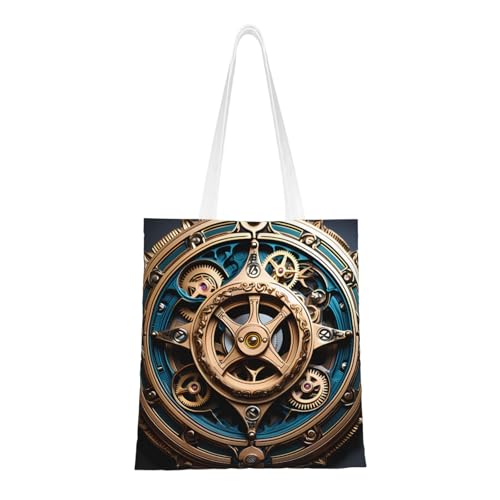 Coole Steampunk Gears Totes. Leichtes Segeltuch, doppelte Griffe, stilvolle Damen-Tragetasche, perfekt zum Einkaufen, für die Arbeit und den Alltag. Coole Steampunk Gears Totes. Leichtes Segeltuch, doppelte Griffe, stilvolle Damen-Tragetasche, perfekt zum Einkaufen, für die Arbeit und den Alltag. von PEGQCVAM