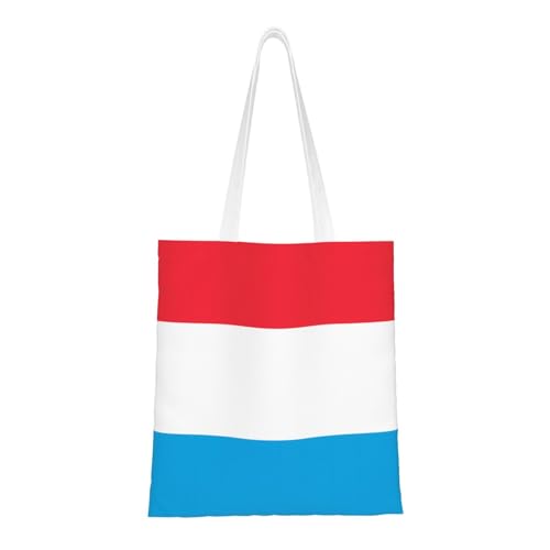 Luxemburg Flag Totes. Leichtes Segeltuch, doppelte Griffe, stilvolle Damen-Tragetasche, perfekt zum Einkaufen, für die Arbeit und den Alltag. Luxemburg Flag Totes. Leichtes Segeltuch, doppelte Griffe, stilvolle Damen-Tragetasche, perfekt zum Einkaufen, für die Arbeit und den Alltag. von PEGQCVAM