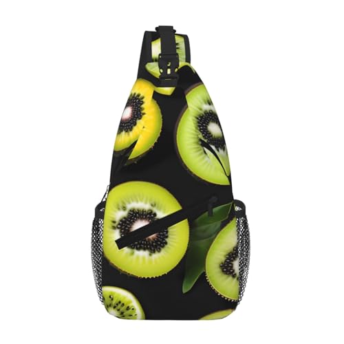 PEGQCVAM Green Kiwi Cross Brusttasche diagonal Großes Fassungsvermögen, verstellbare Schultergurte, Getränkehalter und Schirmhalter auf beiden Seiten. PEGQCVAM Green Kiwi Cross Brusttasche diagonal Großes Fassungsvermögen, verstellbare Schultergurte, Getränkehalter und Schirmhalter auf beiden Seiten. von PEGQCVAM