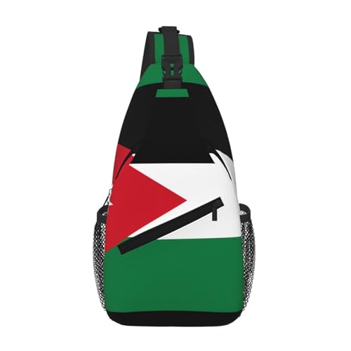 PEGQCVAM Jordanische Flagge Kreuz Brusttasche diagonal Großes Fassungsvermögen, verstellbare Schultergurte, Getränkehalter und Schirmhalter auf beiden Seiten. PEGQCVAM Jordanische Flagge Kreuz Brusttasche diagonal Großes Fassungsvermögen, verstellbare Schultergurte, Getränkehalter und Schirmhalter auf beiden Seiten. von PEGQCVAM