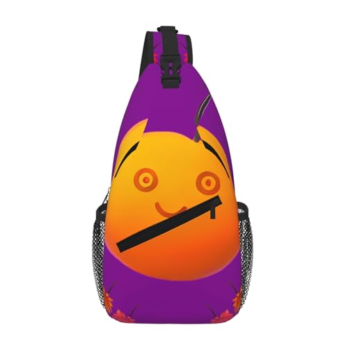 PEGQCVAM Smiley Orange Cross Brusttasche diagonal Großes Fassungsvermögen, verstellbare Schultergurte, Getränkehalter und Schirmhalter auf beiden Seiten. PEGQCVAM Smiley Orange Cross Brusttasche diagonal Großes Fassungsvermögen, verstellbare Schultergurte, Getränkehalter und Schirmhalter auf beiden Seiten. von PEGQCVAM