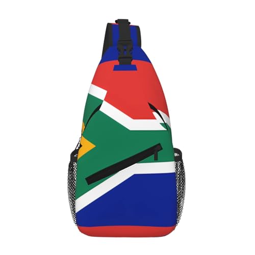 PEGQCVAM Südafrika Flagge Kreuz Brusttasche diagonal Großes Fassungsvermögen, verstellbare Schultergurte, Getränkehalter und Schirmhalter auf beiden Seiten. PEGQCVAM Südafrika Flagge Kreuz Brusttasche diagonal Großes Fassungsvermögen, verstellbare Schultergurte, Getränkehalter und Schirmhalter auf beiden Seiten. von PEGQCVAM