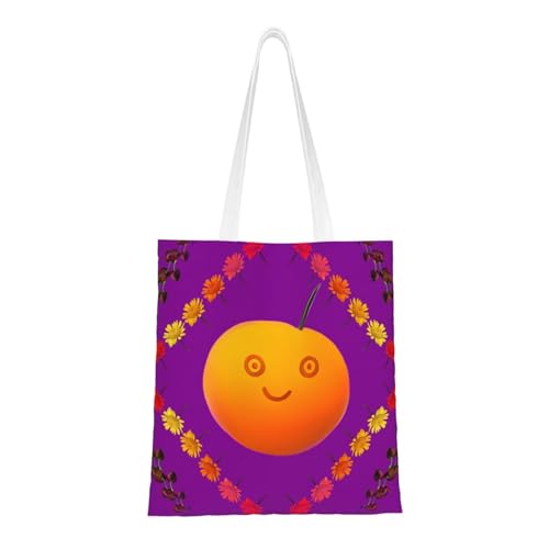 Smiley Tragetaschen aus leichtem Segeltuch, doppelte Griffe, stilvolle Damen-Tragetasche, perfekt zum Einkaufen, für die Arbeit und den täglichen Gebrauch. Smiley Tragetaschen aus leichtem Segeltuch, doppelte Griffe, stilvolle Damen-Tragetasche, perfekt zum Einkaufen, für die Arbeit und den täglichen Gebrauch. von PEGQCVAM