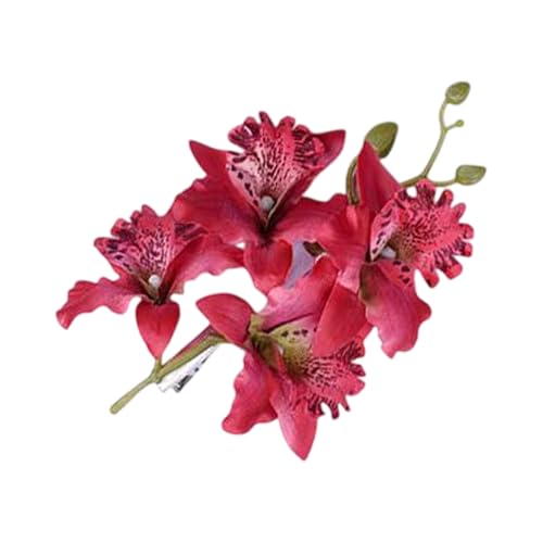 PEILINZE Haarspange für Mädchen, Cymbidium, Kunstkopfschmuck, Haarspangen, Blumenform, süße 2000er-Jahre-Mädchen-Haarnadeln von PEILINZE
