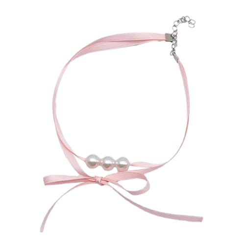 PEILINZE Halskette mit Schleife, Schmetterling, Schleife, Anhänger, verstellbar, doppellagig, Schlüsselbeinkette, Geschenke für Frauen von PEILINZE