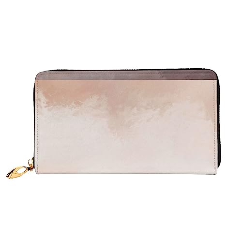 PEIXEN Rose Farbe Blush und Schwarz Leder Brieftasche Kreditkartenhalter Geldbörse Reißverschluss um Lange Geldbörse Telefon Clutch, Schwarz, Einheitsgröße, Schwarz , Einheitsgröße von PEIXEN