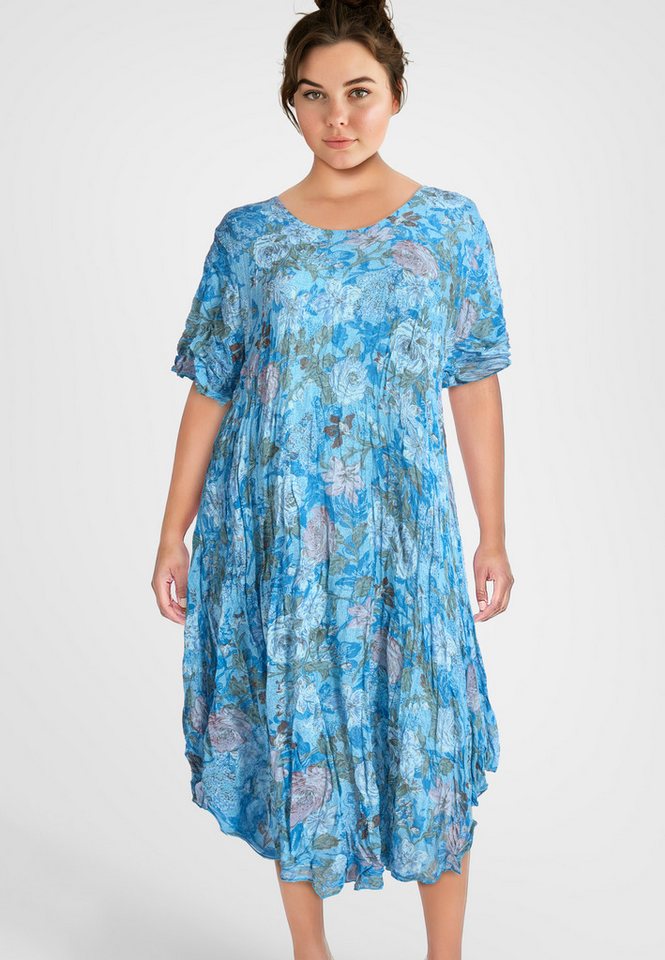 PEKIVESSA Sommerkleid Kleid mit Blumenmuster kurzarm (Set, 2-tlg) mit Unterkleid von PEKIVESSA