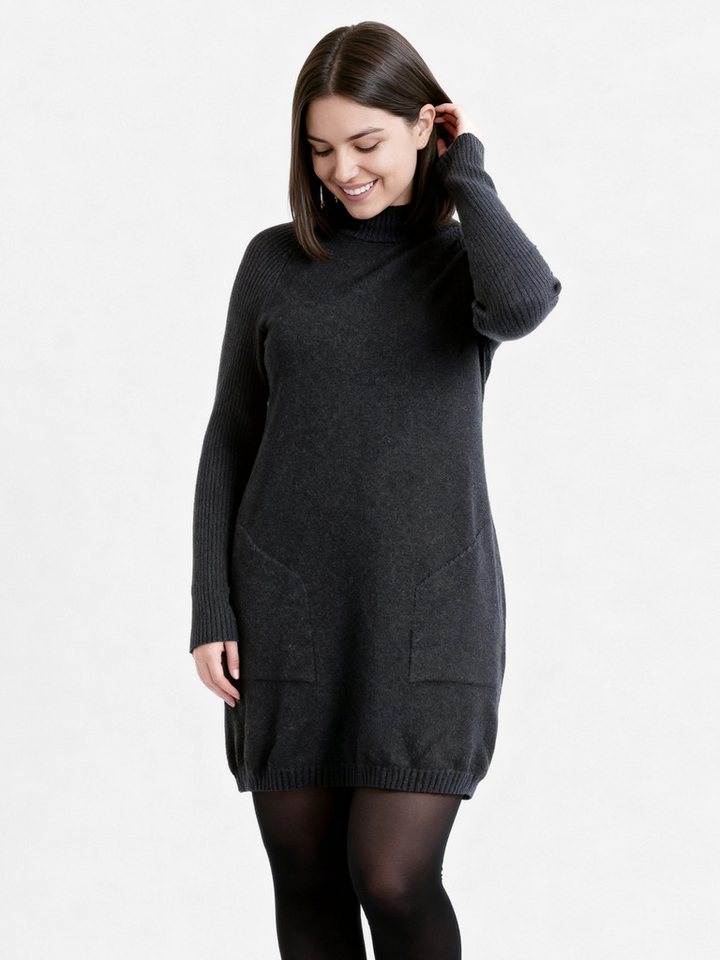 PEKIVESSA Strickkleid Minikleid Feinstrick gerader Schnitt weicher Griff von PEKIVESSA