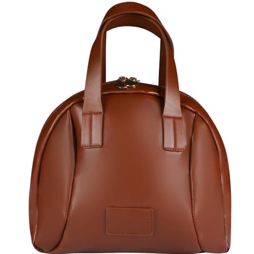 Mehrschichtige Shell-geformte kosmetische Tasche, Make-up Fall Organizer mit Fächern, Make-up Tasche für Frauen, Tragbare große kosmetische Tasche Make-up Fall Organizer (Brown) von PEKJDS