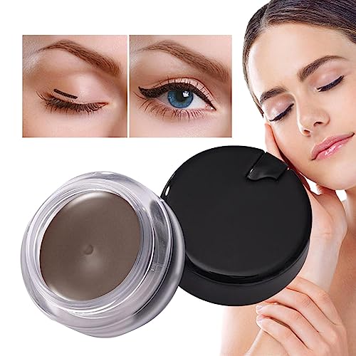 Creme-Eyeliner - Wasserfester schwarzer Eyeliner | Gleitender, glatter, hochpigmentierter, wischfester und langlebiger brauner Gel-Eyeliner, Augen-Make-up für Frauen und Mädchen Pekmar von PEKMAR