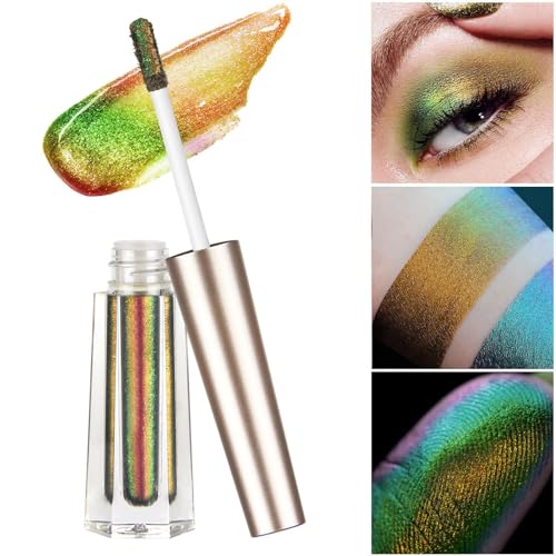 Flüssiger Glitzer-Lidschatten,Multichromer Glitzer-Schimmer-Lidschatten | MultiChrome Lidschatten-Glitzer als Geschenk für Mädchen Pekmar von PEKMAR