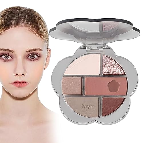 Lidschatten-Make-up-Palette,Mehrfarbige matte Make-up-Palette | Schimmernder, glitzernder, natürlicher, langanhaltender Lidschatten für Party-Girls und Frauen für den täglichen Gebrauch Pekmar von PEKMAR