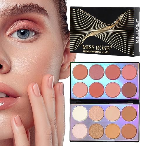 Lidschatten-Make-up-Palette | Helle Schimmer-Lidschatten-Palette - Hochpigmentierte Matt-Schimmer-Lidschatten-Palette, Make-up-Lidschatten in natürlichen Farben für Frauen und Mädchen Pekmar von PEKMAR