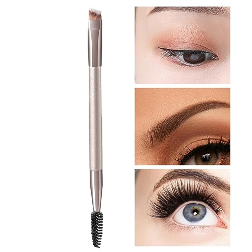 Multifunktionaler Augenbrauenpinsel - Spoolies für Augenbrauen | Doppelseitiger Eyeliner-Pinsel Spoolie, abgewinkelter Brauenpinsel für Gel, Flüssigkeit, Wimpern, Augenbrauen, Make-up-Werkzeuge Pekmar von PEKMAR