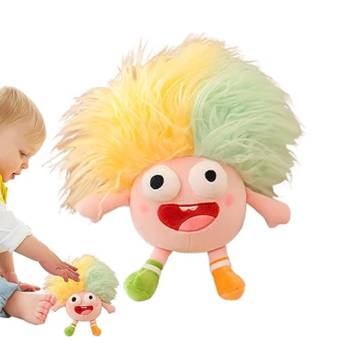 mit Haaren - Stoffn für Babys,Lustige hässliche n, weiche Stoffmit 3D-Pop-Augen, lächelnden Gesichtern, niedliches n-Gimmick-Baumwollspielzeug, Geschenke für Babys, Mädchen und Jungen Pekmar von PEKMAR