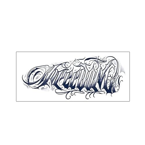 2 PCS Kräuter-Tattoo-Aufkleber Schriftart Juice Gefälschte Tattoos Tattoo-Blumen-Arm-Aufkleber Für Männer Und Frauen von PEKNUX