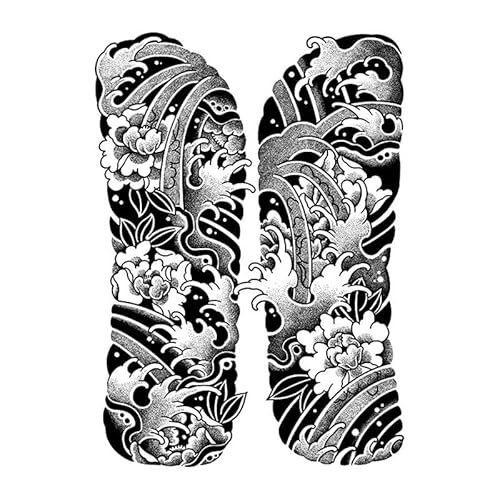 2 Pcs Saft Kräuter Temporäre Tattoo Aufkleber Kann Nicht Abgewaschen Werden Männer Wasserdichte Spray Strickjacke Simulierte Tattoo von PEKNUX