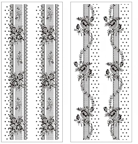 3 pcs Fake Tattoos Temporäre Tätowierung Aus Schwarzer Spitze Wasserdicht Simulation Dauerhafte Mädchen Spitze Beinring Fantasie Fee Oberschenkel Tätowierung von PEKNUX