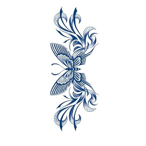 5 Pcs Semi-Permanent Konstellation Brief Temporäre Tattoo Aufkleber Für Frauen Brust Blume Kräuter Saft Simulation Tattoos von PEKNUX