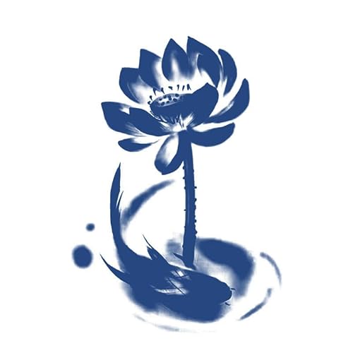 5 Stück Lotus Temporäre Tattoo Aufkleber Großes Bild Sexy Kräuterblume Arm Simulation Tattoo Für Frauen Wasserdicht Langlebig Nicht Reflektierend von PEKNUX