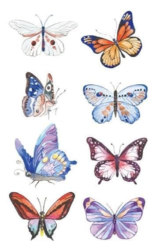 6 Stücke Wasserdichte Tattoo Aufkleber Nette Bunte Schmetterling Kinder Arm Tattoo Aufkleber Temporäre Tattoos von PEKNUX