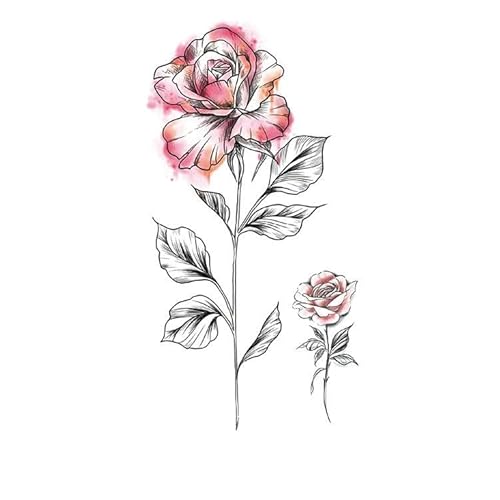 6Pcs Farbe Halb Arm Blume Arm Wasserdicht Temporäre Tattoo Männer Und Frauen Simulation Tattoo Tattoo Aufkleber von PEKNUX