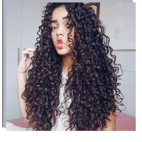 Europäische Und Amerikanische Perücken Für Frauen Mit Afrikanischem Lockigem Haar, Explosivem Haar, Flauschigem Langem Lockigem Haar, Mitteldifferenzierte Faserhaarperücken Europäische Und Amerikanische Perücken Für Frauen Mit Afrikanischem Lockigem Haar, Explosivem Haar, Flauschigem Langem Lockigem Haar, Mitteldifferenzierte Faserhaarperücken von PEKNUX