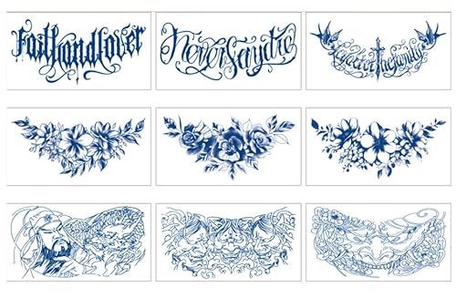 Kräutersaft wasserdicht für Männer und Frauen Brustsimulation Tattoo temporärer Tattoo-Aufkleber europäischer und amerikanischer Stil großes Bild nicht reflektierend von PEKNUX