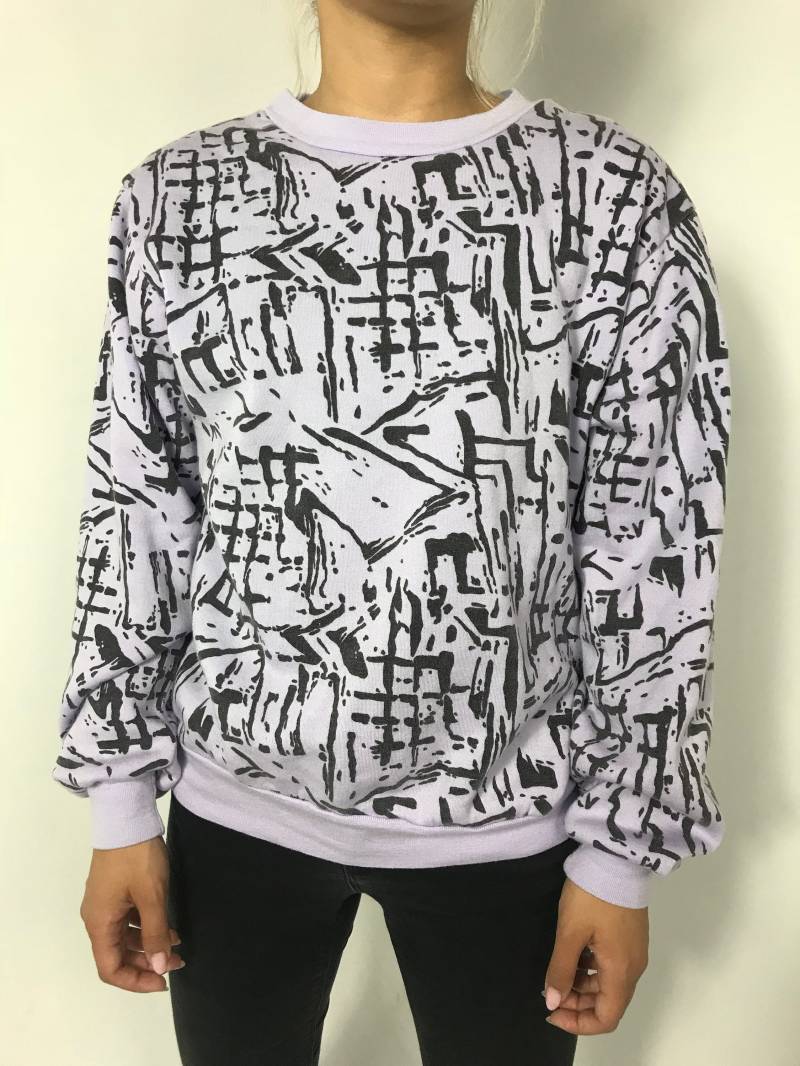 80Er Jahre Allover Print Sweatshirt von PENAFLORIUM