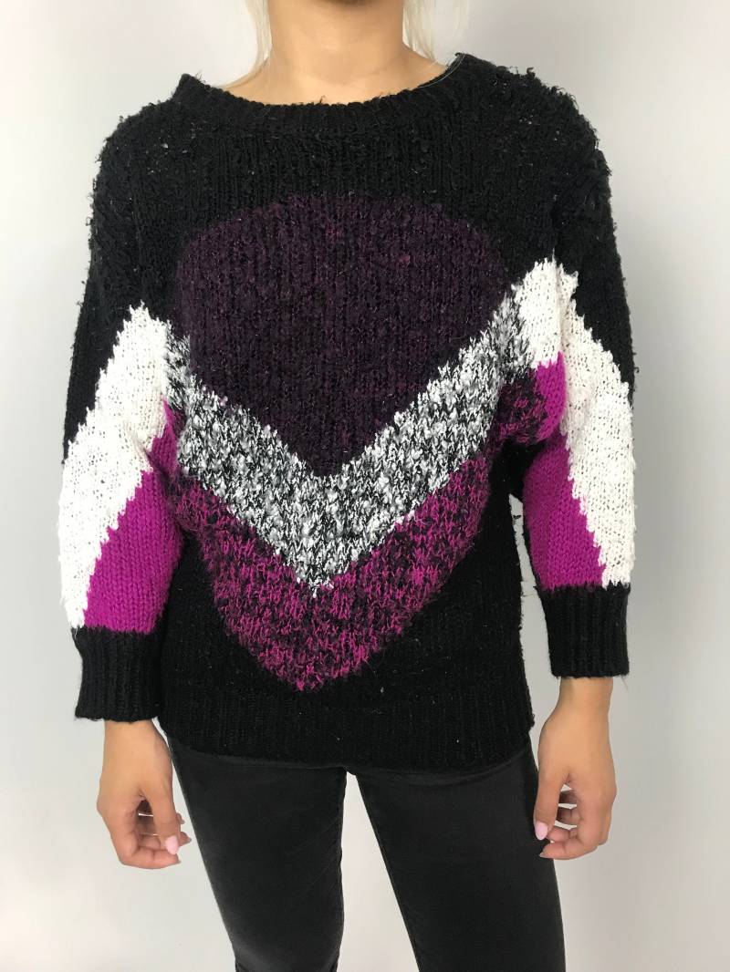 80Er Jahre Chevron Gestreifter Pullover von PENAFLORIUM