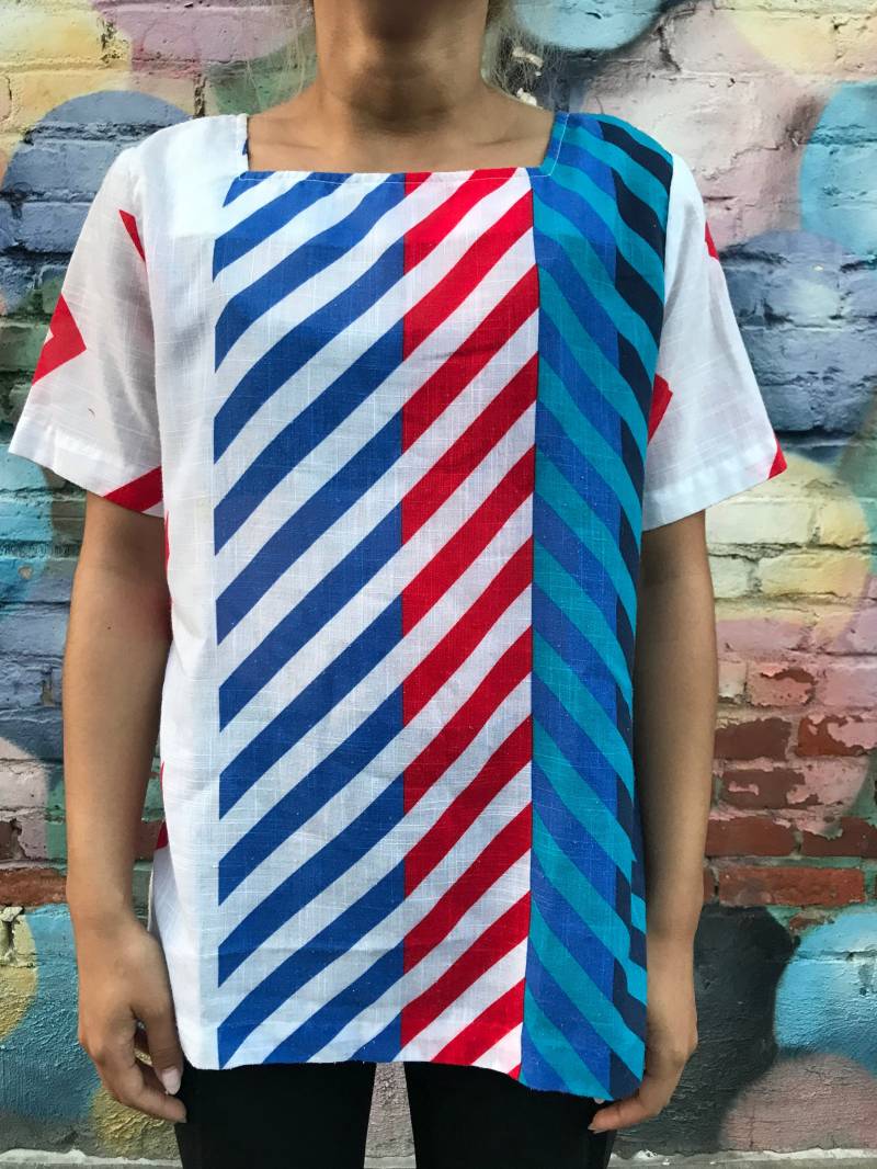 90Er Jahre Gestreiftes Top von PENAFLORIUM